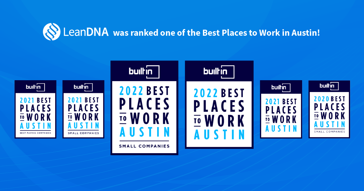 LeanDNA Named a 2022 “Best Place to Work” by BuiltIn Austin